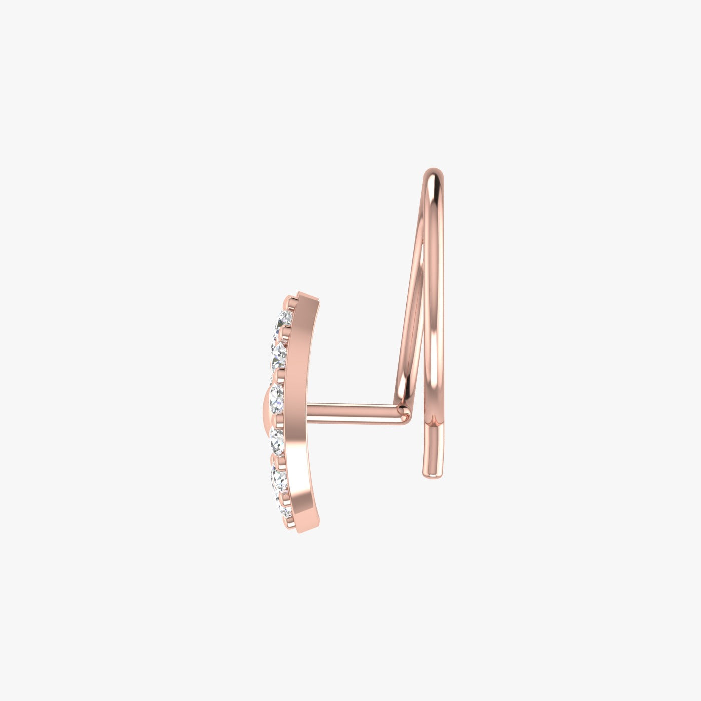 0.09 Carat Natural Diamond Nose Pin - HI Color, VS-SI Clarity.